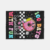 100. Schultag Donut 100 Tage verteilt mit Fleecedecke (Vorderseite (Horizontal))