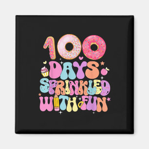 100. Schultag Donut 100 Tage verteilt mit Magnet