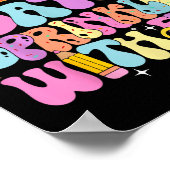 100. Schultag Donut 100 Tage verteilt mit Poster (Ecke)