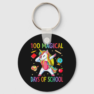 100. Schultag Einhorn 100 Magische Tage Lehre Schlüsselanhänger