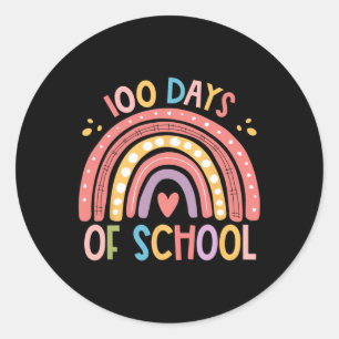 100. Schultag Funny Funny Funny 100 Tage Schoo Runder Aufkleber