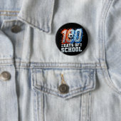 100. Schultag Fußball 100 Tage Schule Jungen Button (Beispiel)