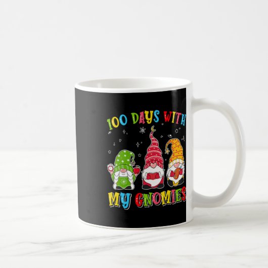100. Schultag Gnome Lehrer Schüler 100 Da Kaffeetasse (Rechts)
