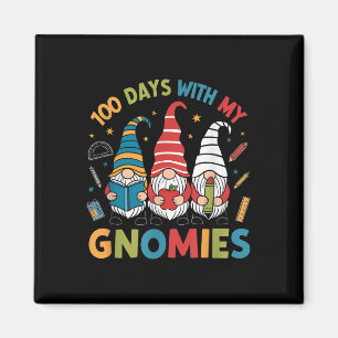 100. Schultag Gnome Lehrer Schüler 100 Da Magnet