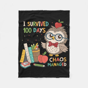 100. Schultag - ich überlebte 100 Tage - Chaos Fleecedecke