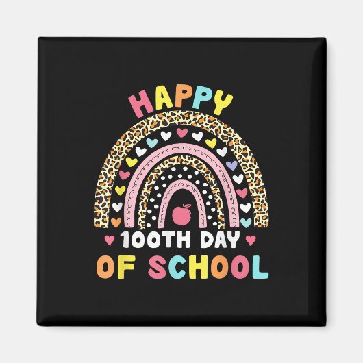 100. Schultag Kinder 100 Tage Magnet (Vorne)