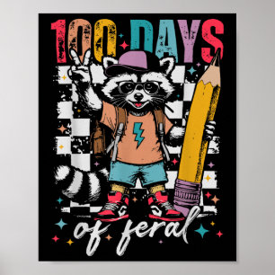 100 Schultag Kinder Funny 100 Tage der Schule Poster
