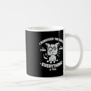 100. Schultag Kinder - ich überlebte 100 Kaffeetasse
