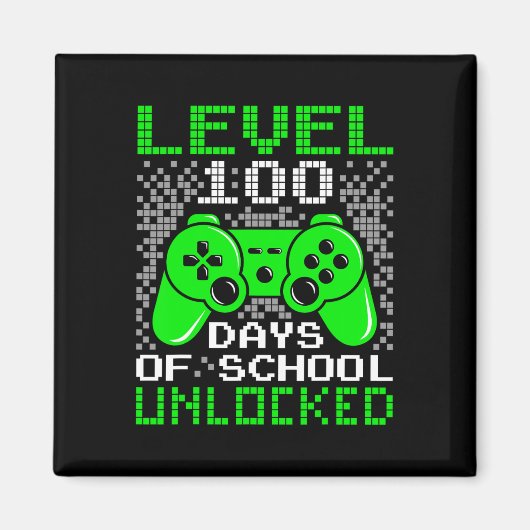 100. Schultag Kinder Stufe 100 Tage Schule Magnet (Vorne)