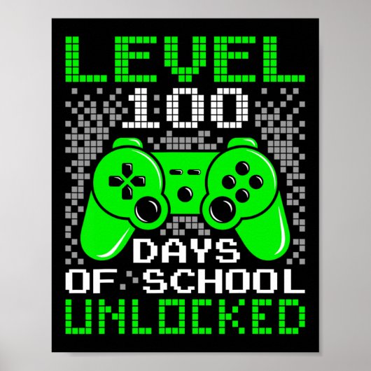 100. Schultag Kinder Stufe 100 Tage Schule Poster (Vorne)