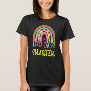 100. Schultag Lehrer 100 Tage intelligenter Regenb T-Shirt