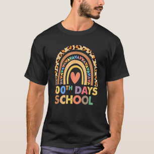 100. Schultag Lehrer 100 Tage intelligenter Regenb T-Shirt