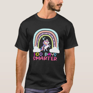 100. Schultag Lehrer 100 Tage intelligenter Regenb T-Shirt