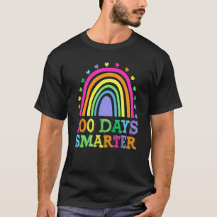 100. Schultag Lehrer 100 Tage intelligenter Regenb T-Shirt