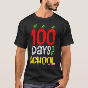 100. Schultag Lehrer 100 Tage intelligenter Regenb T-Shirt