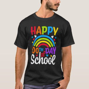 100. Schultag Lehrer 100 Tage intelligenter Regenb T-Shirt
