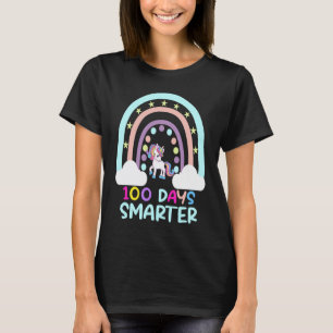 100. Schultag Lehrer 100 Tage intelligenter Regenb T-Shirt