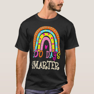 100. Schultag Lehrer 100 Tage intelligenter Regenb T-Shirt
