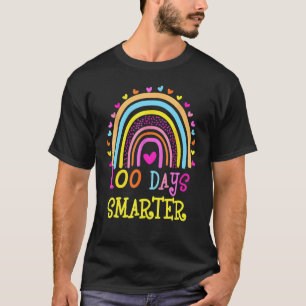 100. Schultag Lehrer 100 Tage intelligenter Regenb T-Shirt