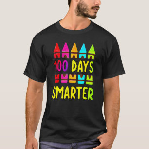 100. Schultag Lehrer 100 Tage intelligenter Regenb T-Shirt