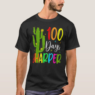100. Schultag Lehrer 100 Tage schärferer Kaktus T-Shirt