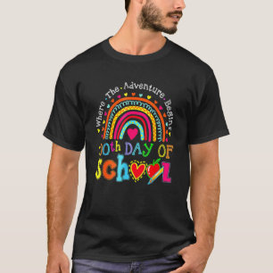 100. Schultag Lehrer 100 Tage schlauer Regenbogen T-Shirt