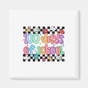 100. Schultag Lehrer Kind Lustig 100 Tage Coq Magnet