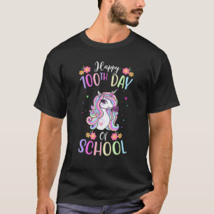 100. Schultag Lehrerinnen Einhorn Mädchen Glücklic T-Shirt