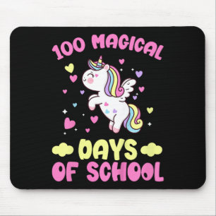 100. Schultag Mädchen 100 magische Scho-Tage Mousepad