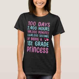 100. Schultag Mädchen der 1. Klasse 100 Tage Prinz T-Shirt