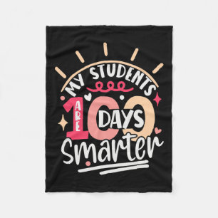 100. Schultag meine Schüler sind 100 Tage intellig Fleecedecke