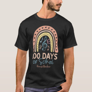 100. Schultag Musiklehrer 100 Tage Musik R T-Shirt