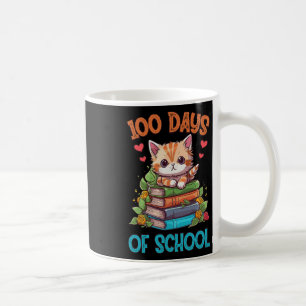 100. Schultag Niedliche Katze Kitty Teacher 100 Ta Kaffeetasse