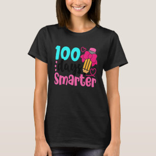 100. Schultag Niedlicher Stift mit Bow 100 Tagen T-Shirt