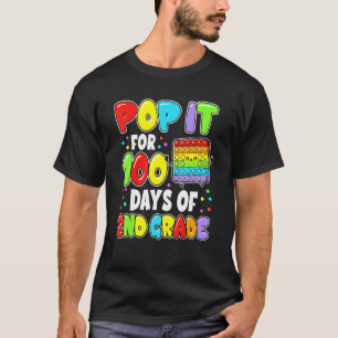 100. Schultag Pop It 100 Tage 2. Klasse F T-Shirt