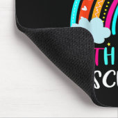100. Schultag Regenbogen Glücklich 100 Tage schlau Mousepad (Ecke)