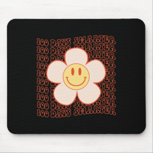 100. Schultag Retro Groovy Happy Gesicht 100 Da Mousepad