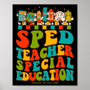 100. Schultag Sonderpädagoge Bildung Poster