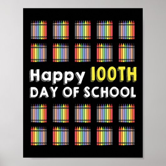 100. Schultag Spaß 100 Tage Poster (Vorne)