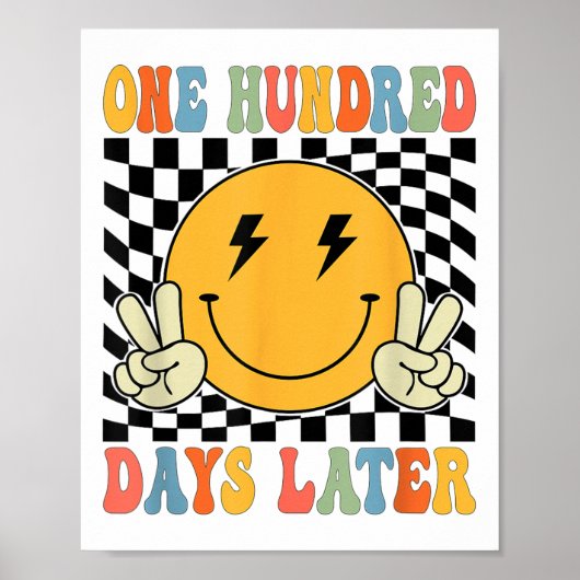 100. Schultag Späterer Kind Poster (Vorne)
