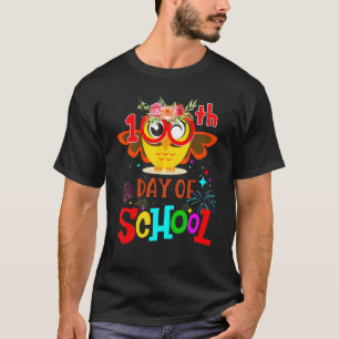 100. Schultag Süße Eule Lehrer Glücklicher 100. Ta T-Shirt