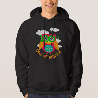 100. Schultag Süße Eule Lehrer Schüler Kinder  Hoodie