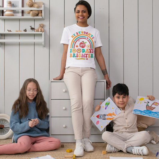 100. Schultag T-Shirt | Positiver Lehrer T - Shirt