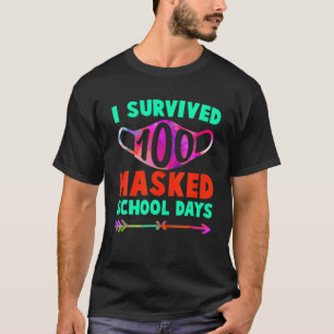 100 Schultag überlebte ich 100 Tage maskierte SC T-Shirt