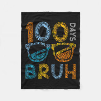 100. Schultag und noch immer lieben es 100 Rainbo Fleecedecke