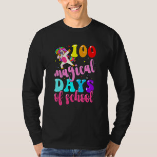 100. Schultag Unicorn 100 Magische Tage Lehre T-Shirt