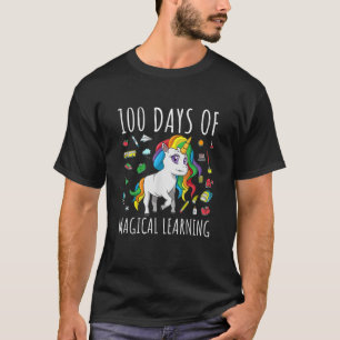 100. Schultag Unicorn-T-Shirts 100 Schultage T-Shirt