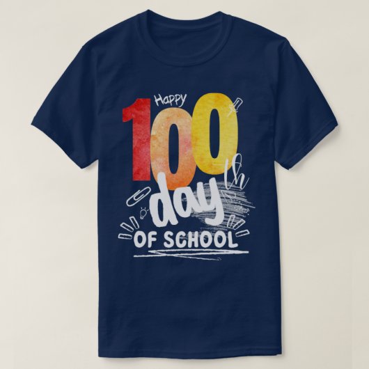 100 Schultage3 T-Shirt (Design vorne)