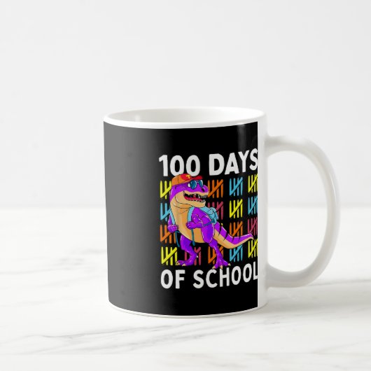 100 Schultage 100. Dino Kaffeetasse (Rechts)