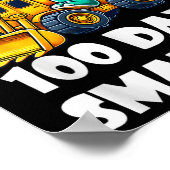 100 Schultage 100. Kindergartentag Poster (Ecke)